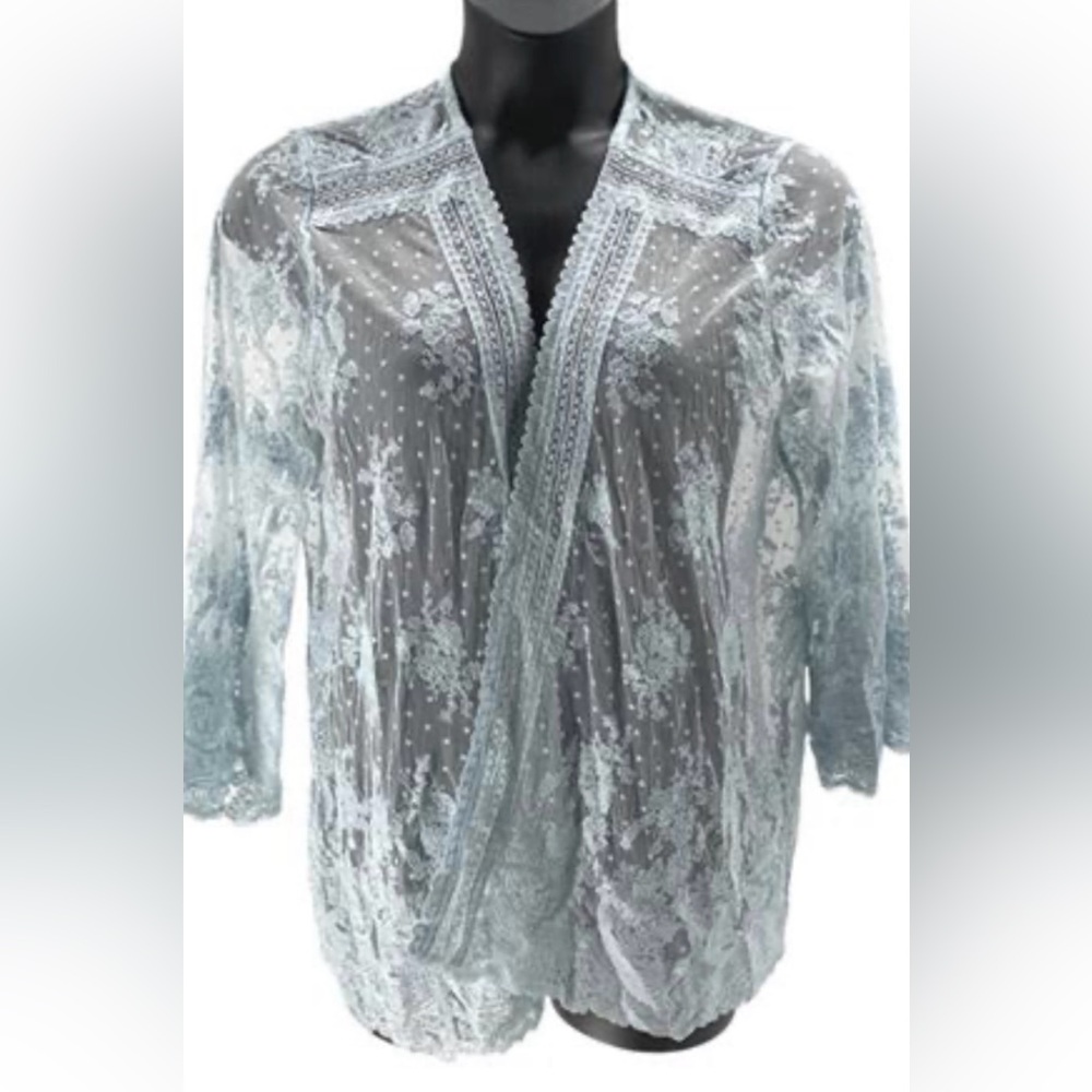 NWOT Elegant Lace Women Sweater Belle by Kim Gravel Lace Cardigan